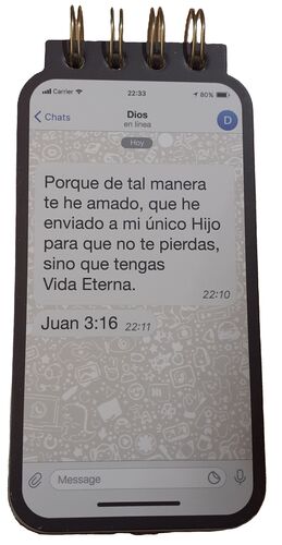 LIBRETA TROQUELADA - JUAN 3:16