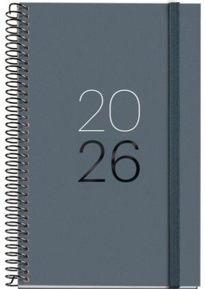AGENDA ANUAL 2026 ACTIVA D/P CALM GRAFITO (12X18 CM)