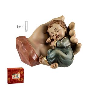 MANO DE DIOS CON NIÑO 13 CM DORMIDO