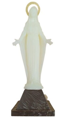 IMAGEN FOSFORESCENTE DE LA VIRGEN MILAGROSA 9,5 CM.