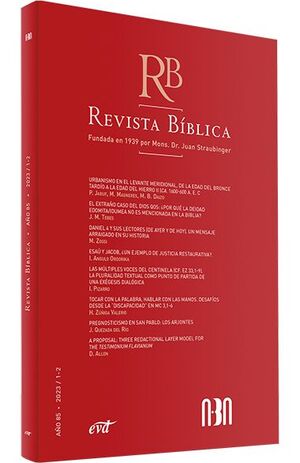 REVISTA BÍBLICA 2023/1-2 - AÑO 85