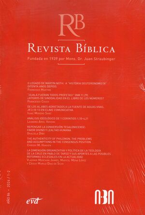 REVISTA BÍBLICA 2024/1-2 - AÑO 86