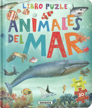 ANIMALES DEL MAR-LIBRO PUZLE (6 PUZLES DE 20 PIEZAS)