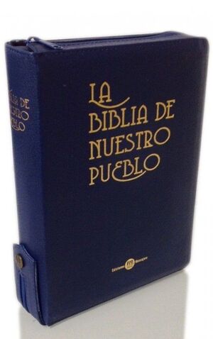 BIBLIA DE NUESTRO PUEBLO-PIEL AZUL
