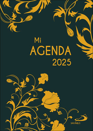 MI AGENDA 2025 (CUBIERTA RÚSTICA)-VERDE Y DORADA