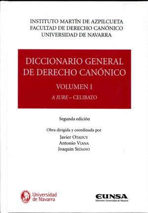 DICCIONARIO GENERAL DE DERECHO CANONICO VOL I VII