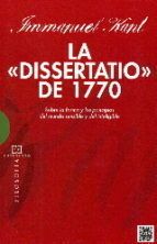 DISSERTATIO DEL 1770