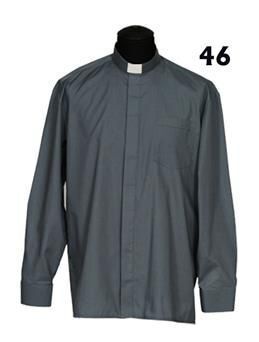 CAMISA ML GRIS OSCURO T-46