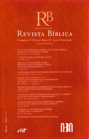 REVISTA BÍBLICA AÑO 83 2021/1-2