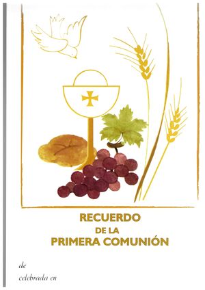 RECORDATORIO PRIMERA COMUNIÓN 21,5X34