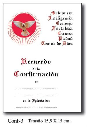 RECORDATORIO DE CONFIRMACIÓN 15,5X15 CONF-3