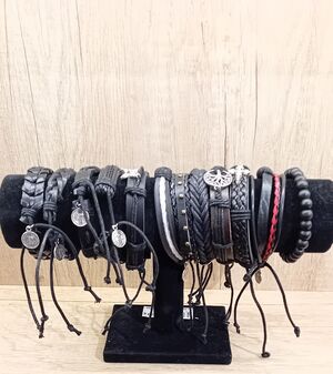 PULSERA DE CUERO HOMBRE VARIADAS