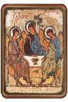 CUADRO TRINIDAD RUBLEV SOBRE MADERA 31X37