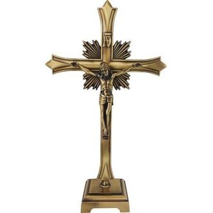 CRUZ DORADA PARA MESA DE ALTAR