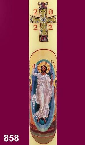 ADHESIVO CIRIO PASCUAL CRISTO Y ANGELES