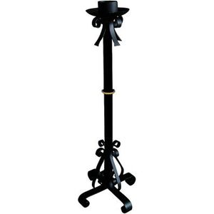 CANDELERO DE PIE FABRICADO EN FORJA