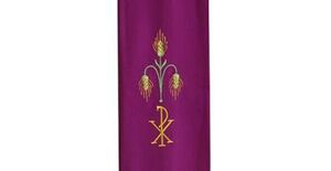 ESTOLA TERLENKA BORDADA MORADA