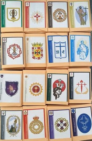 1 SOBRE CROMOS (9 CROMOS)-COFRADÍAS  CROMOS BURGOS