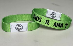 PULSERA CRISTIANA INTELIGENTE (GLORY) ELÁSTICA-VARIOS MODELOS Y MEDIDAS (14, 17 Y 19CM)