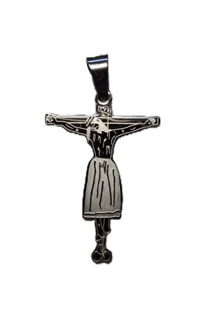 CRISTO DE BURGOS ACERO PLATEADO 3,5CM
