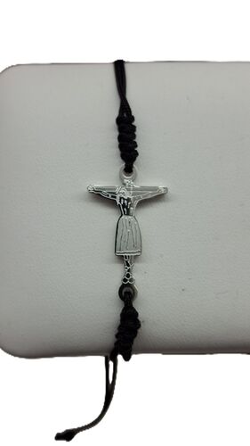 PULSERA CRISTO DE BURGOS PLATEADO ACERO 