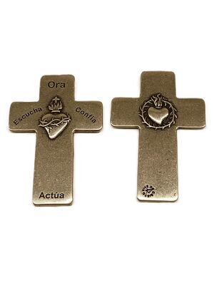 CRUZ DE LA CONFIANZA-BAÑO DE PLATA (3,5X5CM) - DOMINICAS DE LERMA