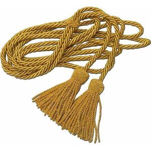 CÍNGULO DE METAL GLASSÉ DORADO