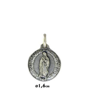 MEDALLA DE PLATA VIRGEN DE GUADALUPE 160 MM.