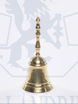CAMPANILLA DE METAL PULIDO 11 CM DE ALTURA DORADA