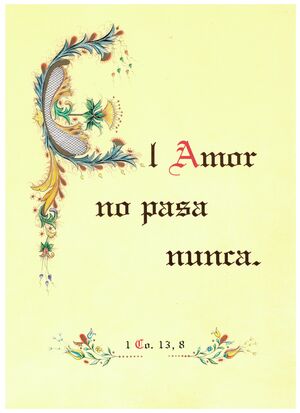 LAMINA EL AMOR NO PASA NUNCA 30X20