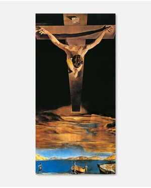 LAMINA CRISTO DALÍ 30X21