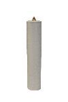SIMIL VELA COMPLETO COLOR BLANCO 4X25 CM